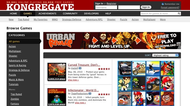 Games.com - 50 Best Websites 2010 - TIME