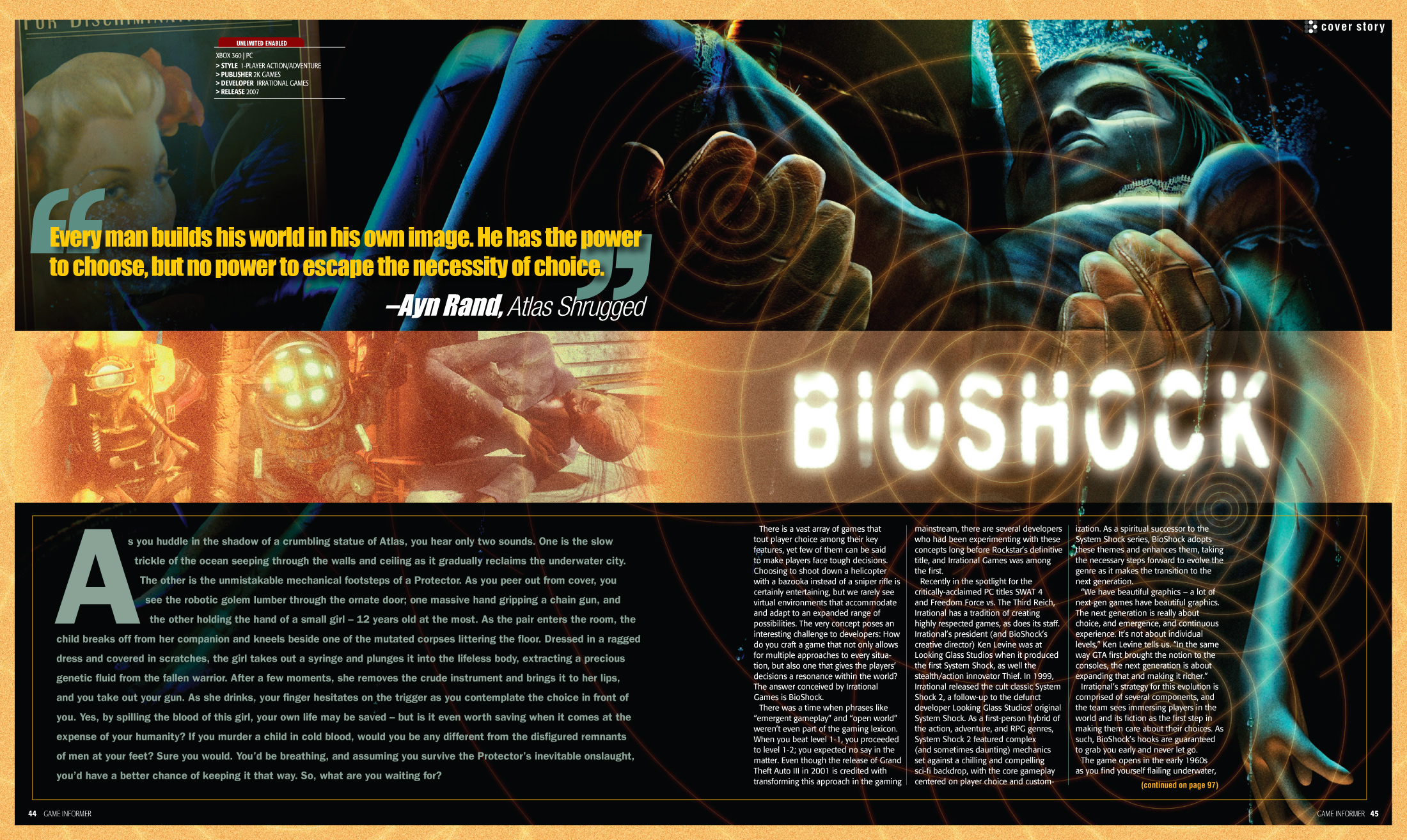 Bioshock Infinite Game Informer Covers