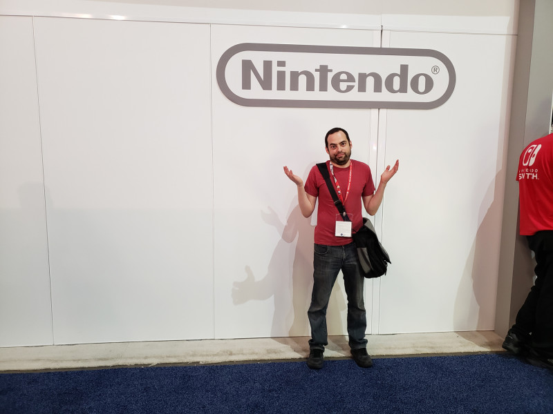 We tried to see Super Smash Bros. Ultimate, but sadly this was as close as we got.