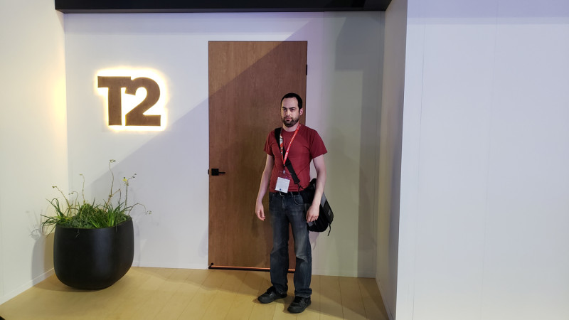 Speaking of beloved old action films, the "T2" booth was nothing like I had hoped...
