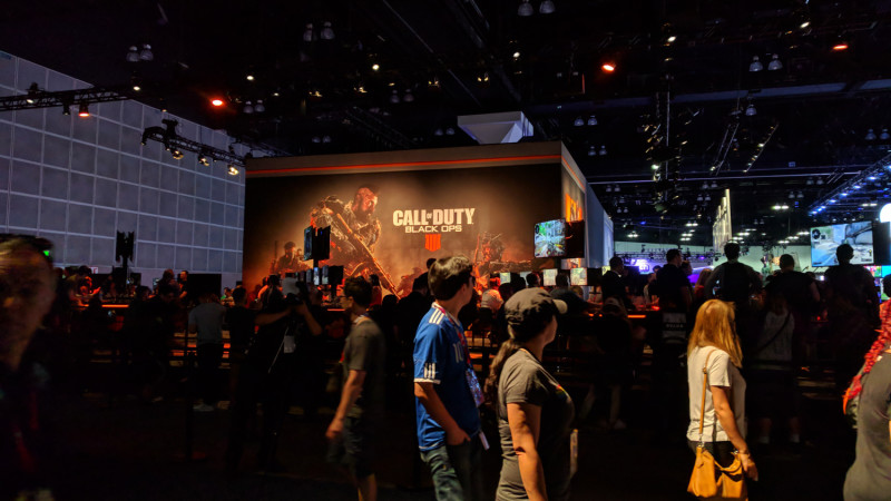 Black Ops 4 had a long line at the show as well – I assume they were all editors lining up to tell the developers that "IIII" is not a real Roman numeral.
