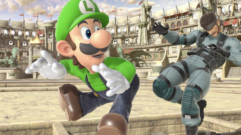 Luigi’s really rubbing Snake’s booty nerf in his face.
