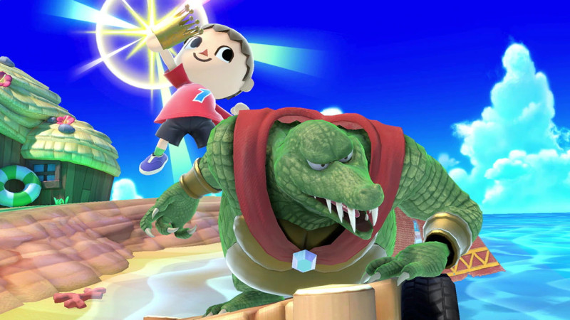 If The Villager puts on K. Rool’s crown, what will happen to him? Will he also become a gorgeous crocodilian man? Will he acquire an intense, eye-bulging hatred for apes? The world may never know.