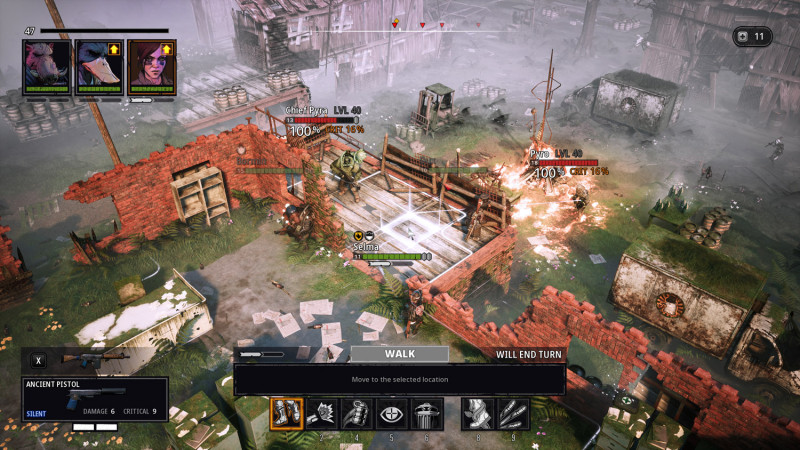 Mutant Year Zero: Road To Eden review screen
