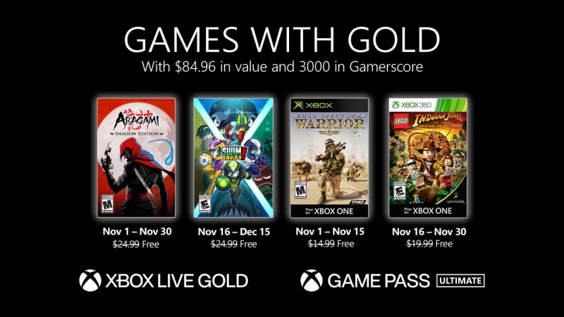 Kapel reagere vandring Xbox Games With Gold November 2020 Free Games Revealed - Game Informer