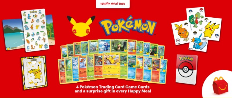Pokemon McDonalds Celebrations 25th Anniversary Happy Meal box no booster pack 