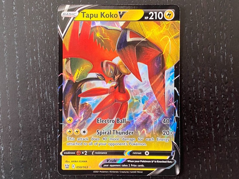 Verified Tapu Koko Vmax - Battle Styles by Pokemon Cards