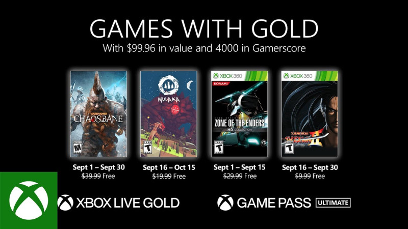 FREE GAMES ON XBOX 360 XBOX ONE AND XBOX SERIES SEPTEMBER 2022 XBOX LIVE  GOLD 