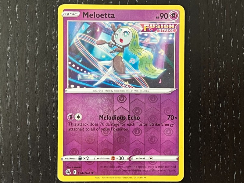 Pokemon TCG Prize Pack Card 124/264 Meloetta –