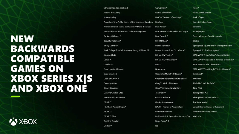 Xbox backwards compatibility list, with all Xbox 360 games and