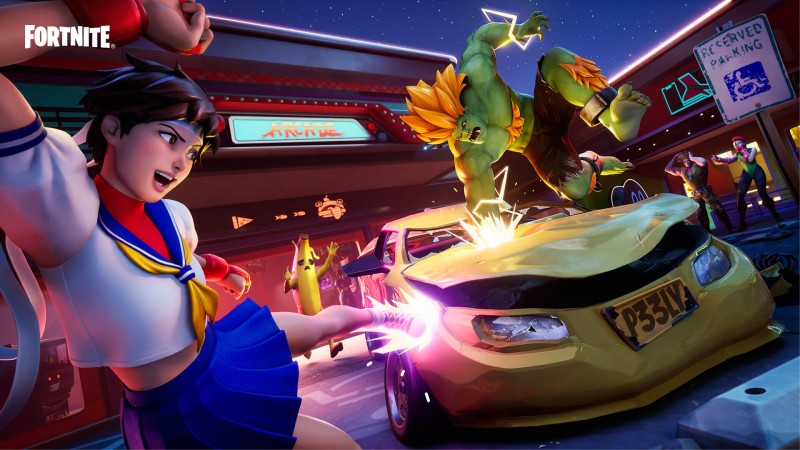 Blanka und Sakura von Fortnite: Street Fighter kommen diese Woche in den Item-Shop