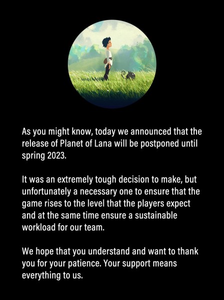 planet of lana delay message