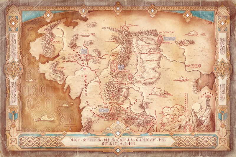 Middle Earth . Best NEW, Lord of the Rings Map HD wallpaper | Pxfuel