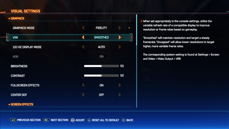 Marvel's Spider-Man 2 Visual Settings Graphics Mode Guide Insomniac Games