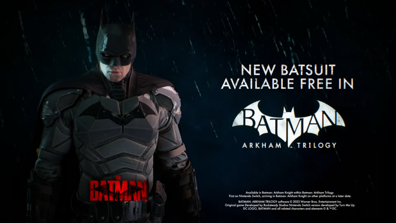 <div>The Batman's Robert Pattinson Suit Will Come With Arkham Trilogy On Switch</div>