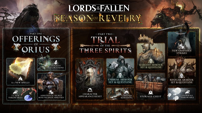 Lords Of The Fallen 'Season Of Revelry' Includes New Quests, Weapons,  Spells, Armor, And More - Game Informer