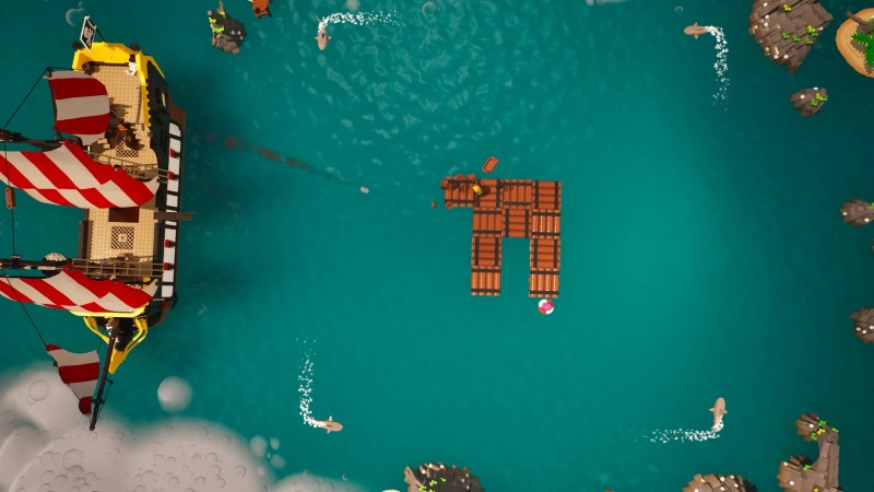 lego fortnite new islands raft survival obby fun