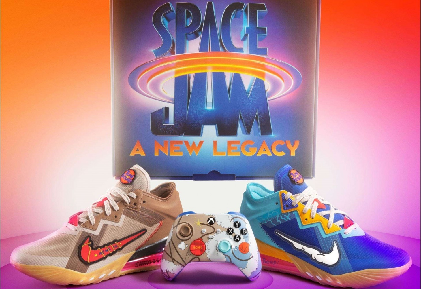 mesa desmayarse Fantástico Xbox And Nike Team Up For Exclusive New Space Jam Shoes And Companion  Controller - Game Informer