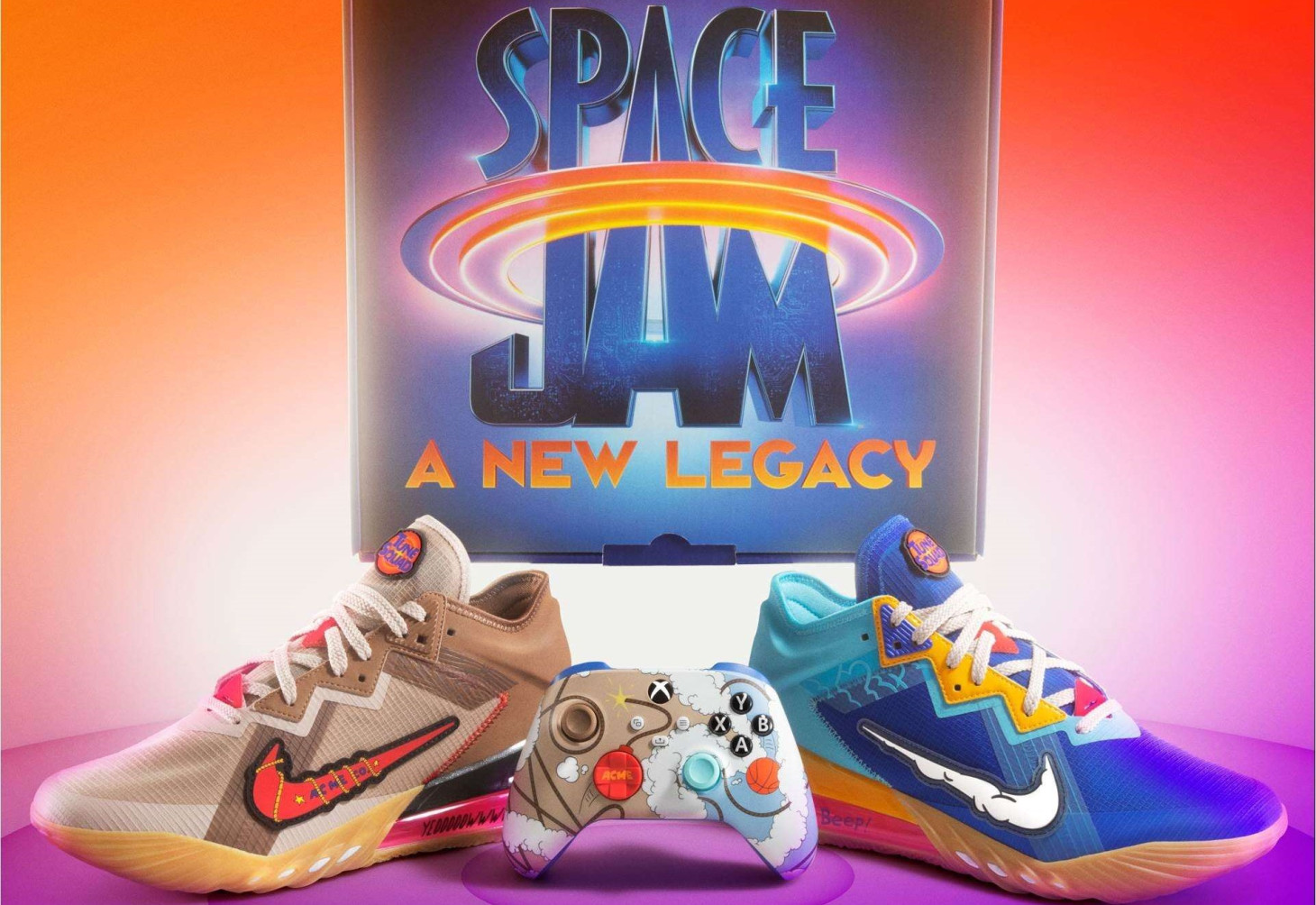 mesa desmayarse Fantástico Xbox And Nike Team Up For Exclusive New Space Jam Shoes And Companion  Controller - Game Informer