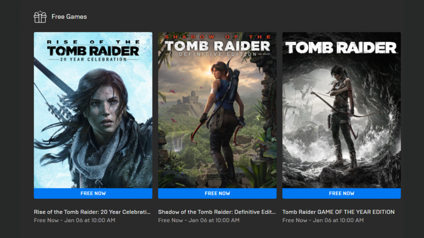 Químico Alivio Rápido The Tomb Raider Trilogy Is Free On The Epic Games Store - Game Informer