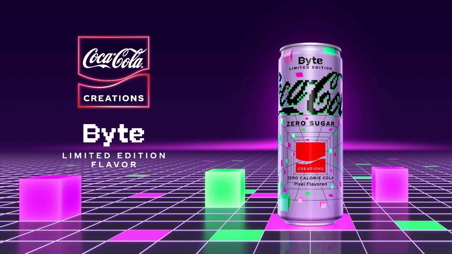 Coca-Cola Zero Sugar Byte Is A Pixel-Flavored Beverage Coming First To The Metaverse, On Sale IRL In May
