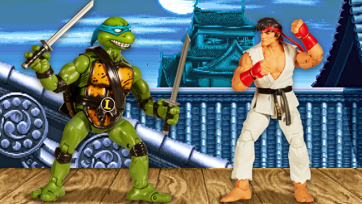 Street Fighter Teenage Mutant Ninja Turtles TMNT Action Figures