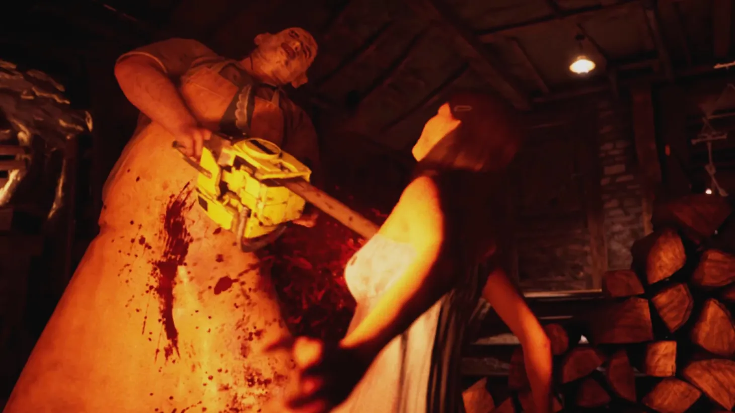 the Texas chainsaw massacre game release date gameplay trailer leather face