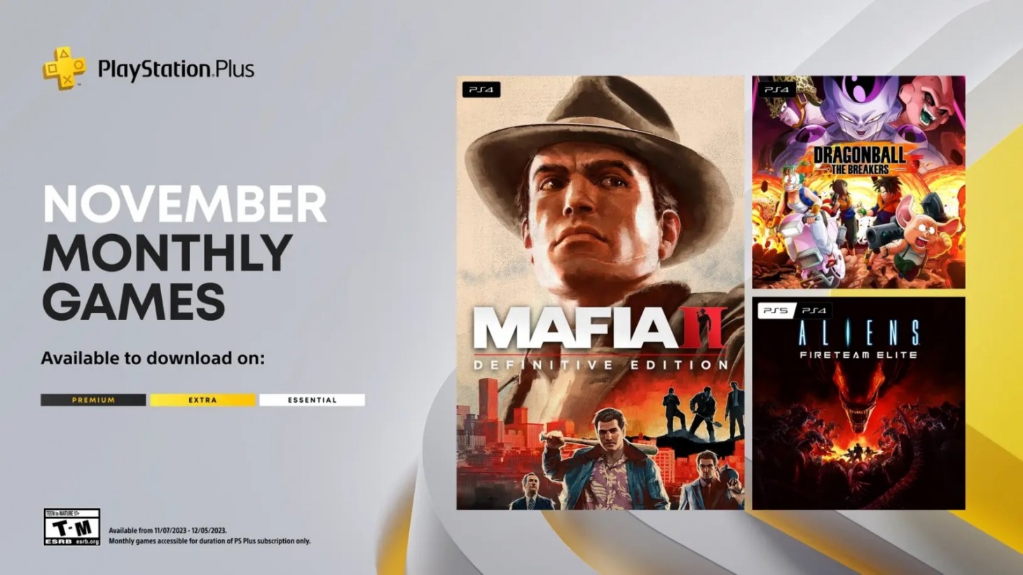 PlayStation Plus Monthly Games For November Serve Up Mafia, Dragon Ball,  And Aliens - Game Informer