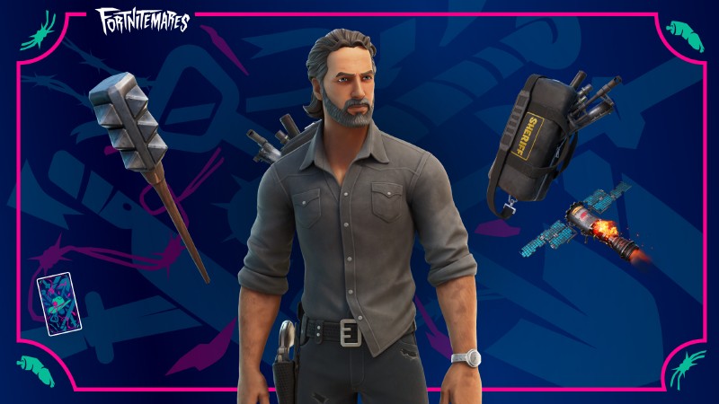 Rick Grimes From The Walking Dead Joins Fortnite, Daryl And Michonne Return To Item Shop