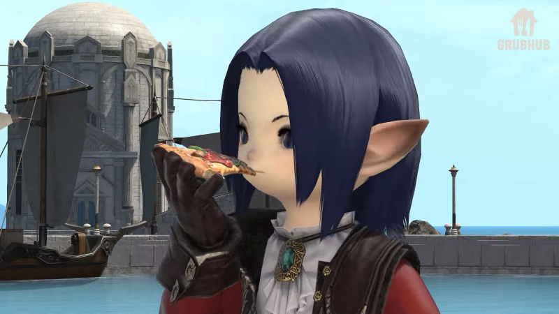 Yes, You Can Get An 'Eat Pizza' Emote In Final Fantasy XIV