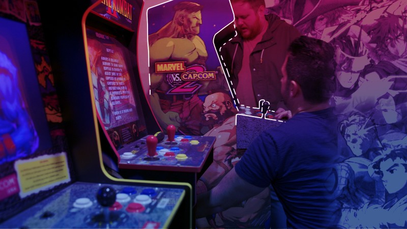 Installation de Marvel Vs.  Capcom 2 Arcade1UP dans notre arcade à la maison